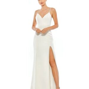 (4) ❤️ BNWT MAC DUGGAL SWEETHEART EVENING GOWN W/ RHINESTONE ACCENTS #70220